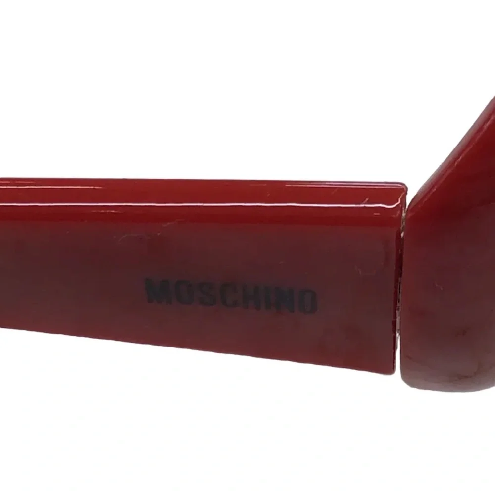 Moschino Retro Heart Shaped Red Sunglasses - Picture 5 of 6